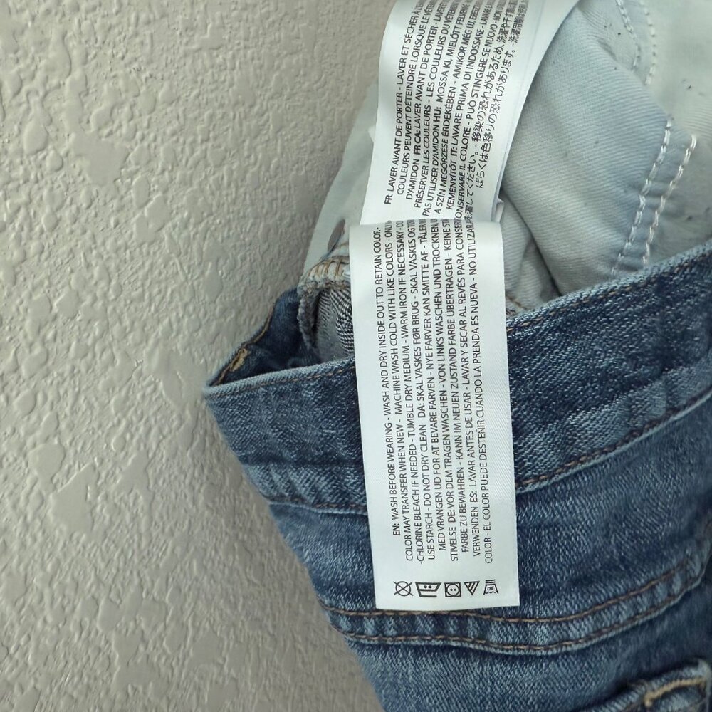 Ariat Legacy M7 Slim Fit Straight Leg Distressed Denim Blue Jeans Mens sz 38x30 - Picture 6 of 7